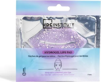 Immagine prodotto di IDC INSTITUTE - Maschera labbra idrogel con glitter viola, 6 g