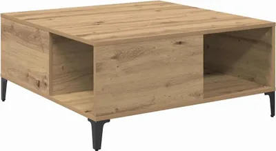 Zdjęcie produktu dla vidaXL Stolik kawowy Artisan dąb 80 x 80 x 36,5 cm materiał drewnopochodny