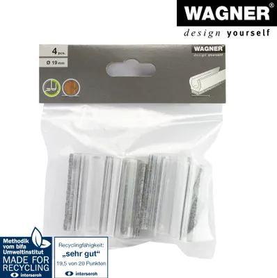 Immagine prodotto di WAGNER® design yourself 15069299 WAGNER® design yourself EH 0692 Klemmschalengleiter Kunststoff Ø 1,9 cm, 4 St.