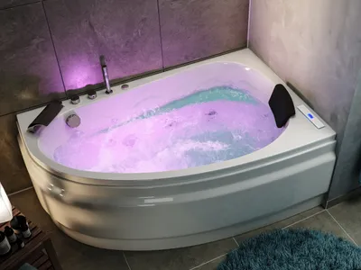 Produktbild von Langeck Whirlpool Stardust 150x95 rechts  Germany 22 Düsen mit Armatur : Mit Armaturen Varianten: Mit Armaturen