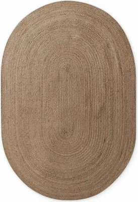 Obrázek produktu pro 160x230 ovál cm Kusový koberec Jute Braided 106006 Grey Brown ovál