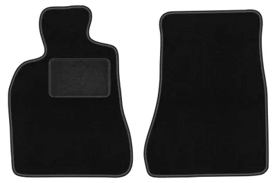 Produktbild von Velours-Fußmatten vorne für Lexus GS II 1997-2005 (Limousine) – 2-tlg, Schwarz, passgenau – Wielganizator LUX