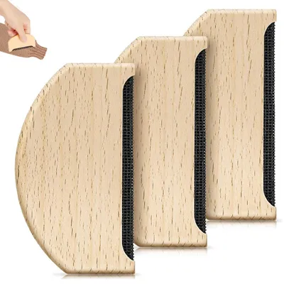 Produktbild von 3 Stück Fusselrasierer Tierhaarentferner - Handbürste - Kleidernepfeiler - Katzenhaarentferner, Fusselbürste Kleiderbürste Teppich, Strick