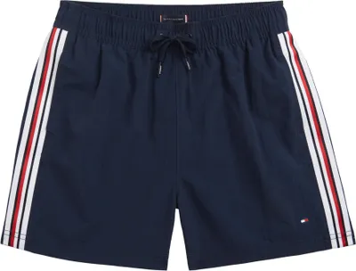 Produktbild von Tommy Hilfiger Global Stripe Mid Length Swim Shorts, Einteilige Bademode, Kind, Navy, 14-16, Nylon, 1 Stück(e)