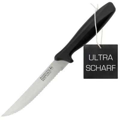 Immagine prodotto di Coltello multiuso Rockingham Forge con lama seghettata, 12,5 cm – Coltello leggero e affilato per la cucina