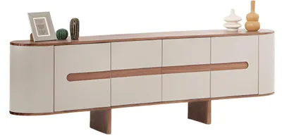 Produktbild von Beige Sideboard aus Holz – Anrichte für Esszimmer und Möbel für Ihr Zuhause