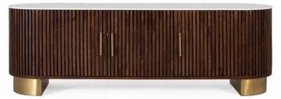 Image de Meuble TV Vardia en bois de manguier, 51 cm x 160 cm x 40 cm, Giner y Colomer