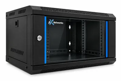 Produktbild von AX Networks 19" 4HE Netzwerkschrank Rackschrank 600 × 450 mm Schwarz