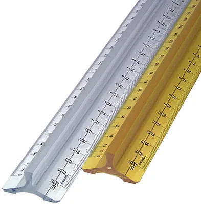 Image de 10x KUM® 202.01.09 Lineal Plastik mit Griff - 30 cm