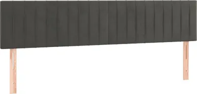Obrázek produktu pro Čela postele tmavě šedá 180x5x78/88 cm samet