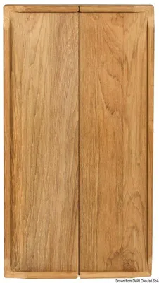 Zdjęcie produktu dla Stół z drewna tekowego, składany 70x64 cm, 1 szt