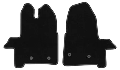 Immagine prodotto di Tappetini anteriori in moquette per Ford Transit 2019- (commerciale) – 2 pezzi, neri, su misura – Wielganizator BASIC
