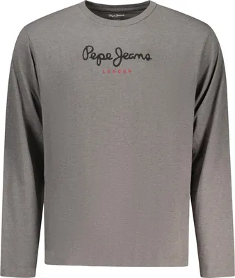Produktbild von Stylisches Herren Langarmshirt in Grau aus nachhaltiger Baumwolle