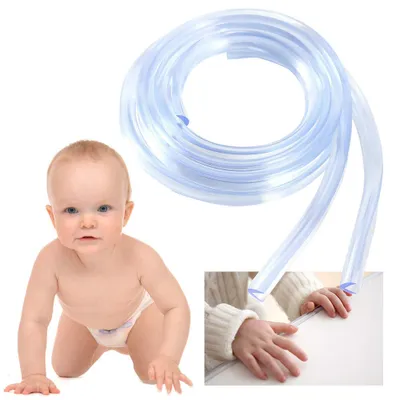 Produktbild von Kantenschutz Eckenschutz für Baby Kinder Schutz, 1 Stücke Tisch Ecke Kantenschutz Weiche Silikon Abdeckstreifen