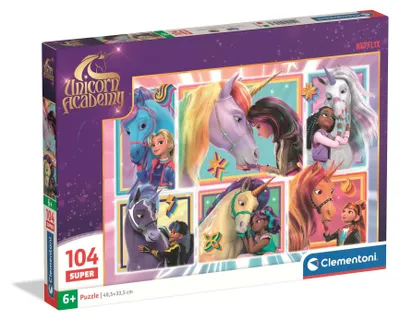 Image de CLEMENTONI CLE puzzle 104 Super UnicornAcademy 25793