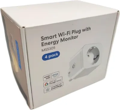 Obrázok produktu pre Zásuvka Meross s meraním spotreby Inteligentný domáci časovač Hlasové a diaľkové ovládanie Alexa; WiFi Smart Plug