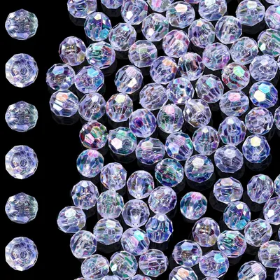Imagen del producto de Esferas de vidrio acrílico, 10 mm de diámetro, paquete de 300 unidades, para manualidades