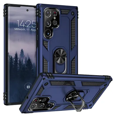 Produktbild von Armor Outdoor Handyhülle für Samsung Galaxy S22 Ultra Handy Panzer Case Cover Schutzhülle Farbe: Blau