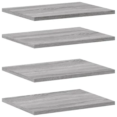 Produktbild von vidaXL Wandregale 4 Stk. Grau Sonoma 40x30x1,5 cm Holzwerkstoff