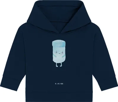 Produktbild von Mr. & Mrs. Panda Organic Baby Hoodie Beste Freunde Salz 12. - 18. Monat - French Navy - Geschenk, Kapuzensweatshirt, Lustige Sprüche, Fehlende Keywords, Kapuzenshirt