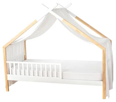 Image de Baldaquin pour lit d'enfant en mousseline de coton - 420 x 130 cm - Blanc à pois ou | par SEVIRA KIDS