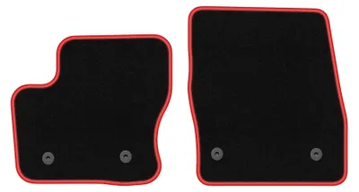 Immagine prodotto di Tappetini in moquette per Ford Transit Connect FL 2017- (commerciale) – set 4 pezzi, nero/rosso, su misura – Wielganizator CARLUX