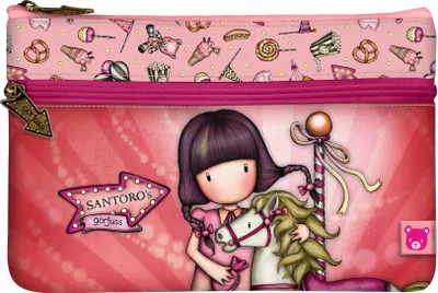 Immagine prodotto di Astuccio Gorjuss Carousel color salmone (23,4 x 15,5 x 1,5 cm)
