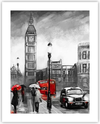 Produktbild von Poster - Poster ohne Rahmen - London Bus - 40x50 cm - Wand Bild - Wanddeko - Wandbilder - Kunstposter - Wandposter - Bilder - Kunstdruck - Wanddekoration - Wandbild - P2XPA40x50-3939
