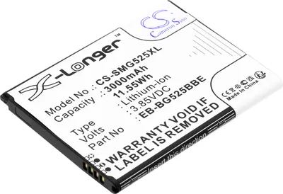 Produktbild von TECHTEK Akku Kompatibel mit [Samsung] Galaxy XCover 5, Galaxy XCover 5 2021, SM-G525F, SM-G525F/DS, SM-G525N Ersetzt EB-BG525BBE, für GH43-05060A