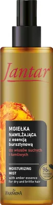 Zdjęcie produktu dla Farmona Jantar Mgiełka nawilżająca z esencją bursztynową do włosów suchych i łamliwych, 200 ml