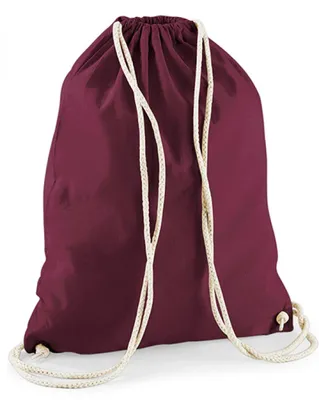 Produktbild von Westford Mill W110 | Baumwoll Gymsac / Turnbeutel | 37 x 46 cm - Farbe: Burgundy - Größe: 37 x 46 cm