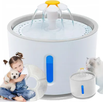 Obrázek produktu pro Fontána Na Pití Automatická Miska Na Vodu Pes Kočka 2,4 L