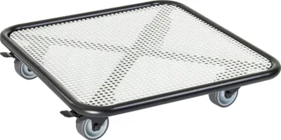 Produktbild von WAGNER Pflanzenroller BLACK & WHITE - 38 x 38 x 8 cm, Soft-Rollen, Bremsen, innen & außen, Stahl, Tragkraft 150 kg - 20701801
