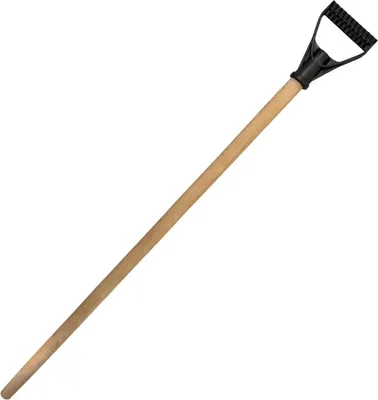 Produktbild von Holzstiel mit D-Griff Schneeschieber Ersatz Spaten-Stiel Schneeschaufel Ø27-32mm