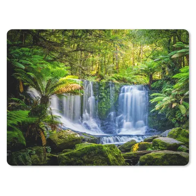 Produktbild von MuchoWow® Mauspad Mousepad Dschungel - Wasserfall - Australien - Pflanzen - Natur 23x19 cm - Mousepads - Maus Mat - Pad - Mausunterlage - Schreibtischunterlage - Mauspad