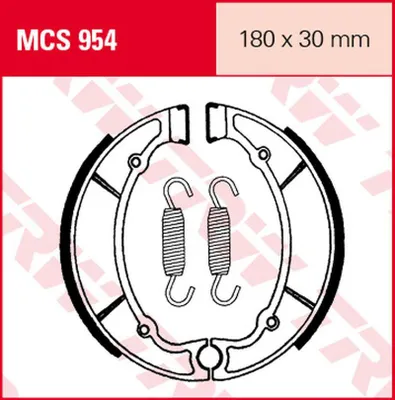 Produktbild von TRW Bremsbackensatz MCS954 XS650 447