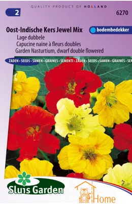 Immagine prodotto di Miscela di gioielli di nasturzio, semi doppi bassi per fiori da giardino colorati e decorazioni commestibili