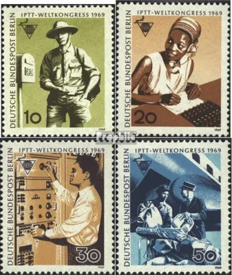 Produktbild von Briefmarken Berlin (West) 1969 Mi 342-345 (kompl.Ausgabe) postfrisch Weltkongreß
