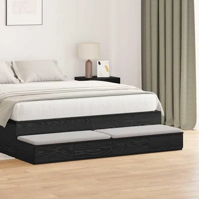 Obrázok produktu pre Zásuvky pod posteľ so zásuvkou Čierny dub 150 x 36,5 x 16,5 cm