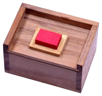 Immagine prodotto di La pietra rossa - gioco di puzzle e puzzle in legno 3D in una scatola di legno