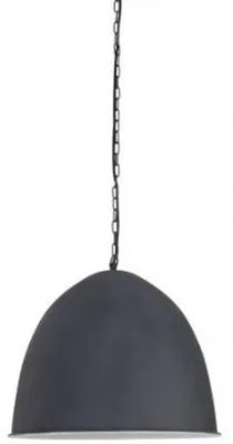 Image de Suspension Casa Padrino, luminaire de plafond au design industriel, blanc, diamètre 50 cm, hauteur 42,5 cm. Lampe industrielle