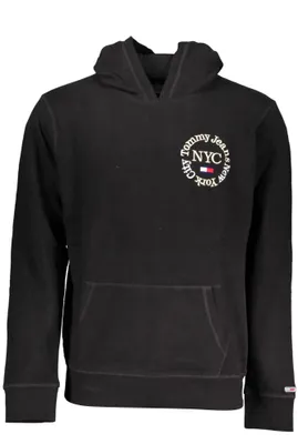 Produktbild von Herren-Sweatshirt in Schwarz aus Baumwolle mit Stickerei - Kapuzenpullover