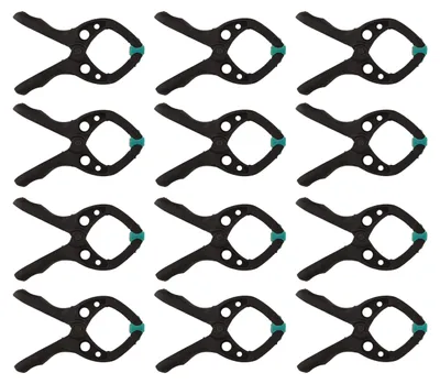 Produktbild von wolfcraft 12 Federzwingen MINI 30 - Allzweckklemmen für Bastelarbeiten