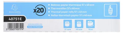 Obrázek produktu pro Termální role EXACOMPTA pro pokladní systémy, 57 mm x 18 m