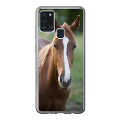 Produktbild von MuchoWow® Handyhülle Schutzhülle Hülle für Samsung Galaxy A21s Pferd - Natur - Porträt Silikon Softcase Handy Hülle - Hartschale