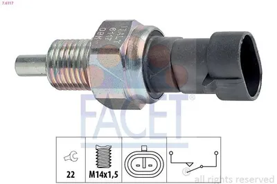 Produktbild von FACET Rückfahrschalter 7.6117 für IVECO DAILY II Pritsche/Fahrgestell