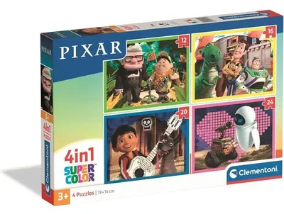 Image de CLEMENTONI Puzzle 4 en 1 Pixar