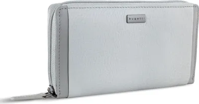 Produktbild von bugatti Geldbörse Ladies Long Zip Wallet Light Grey hellgrau