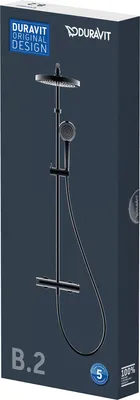 Immagine prodotto di Duravit B.2 Shower System avec thermostat de douche, douche de tête 200 mm, douchette à main 97 mm, B24280008010, B24280008010