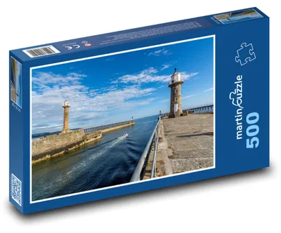 Obrázek produktu pro Puzzle 500 Maják na pobřeží oceánu - martinpuzzle